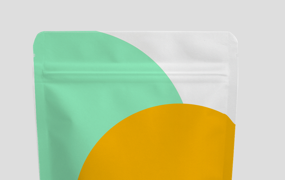 Stand-Up Pouch Mockup – Centered Minimal White Packaging