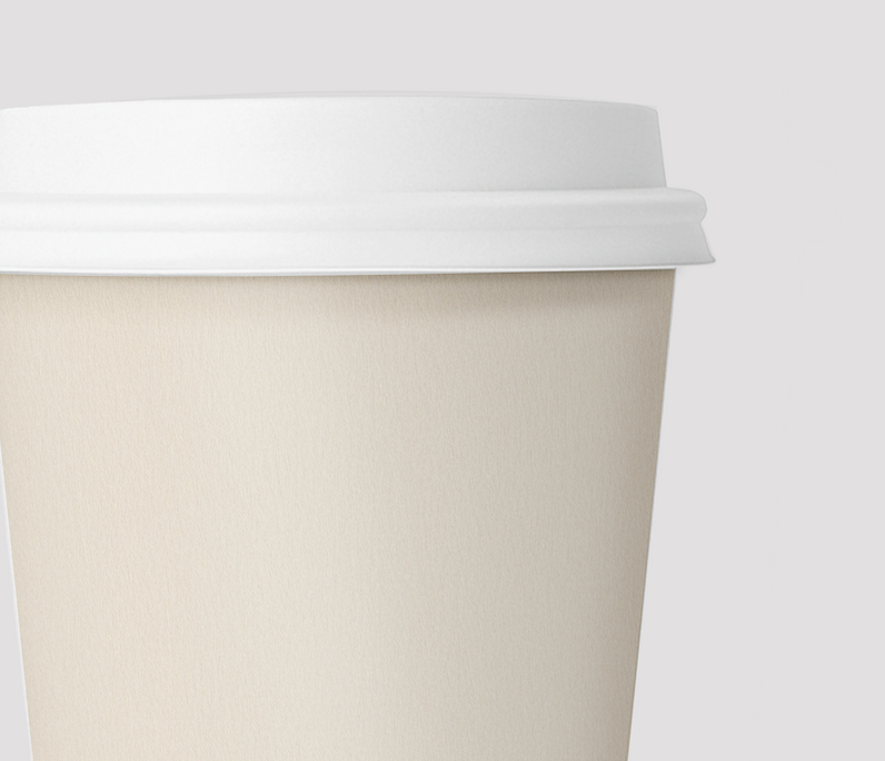 White Coffee Cups Mockup – Front and Back View