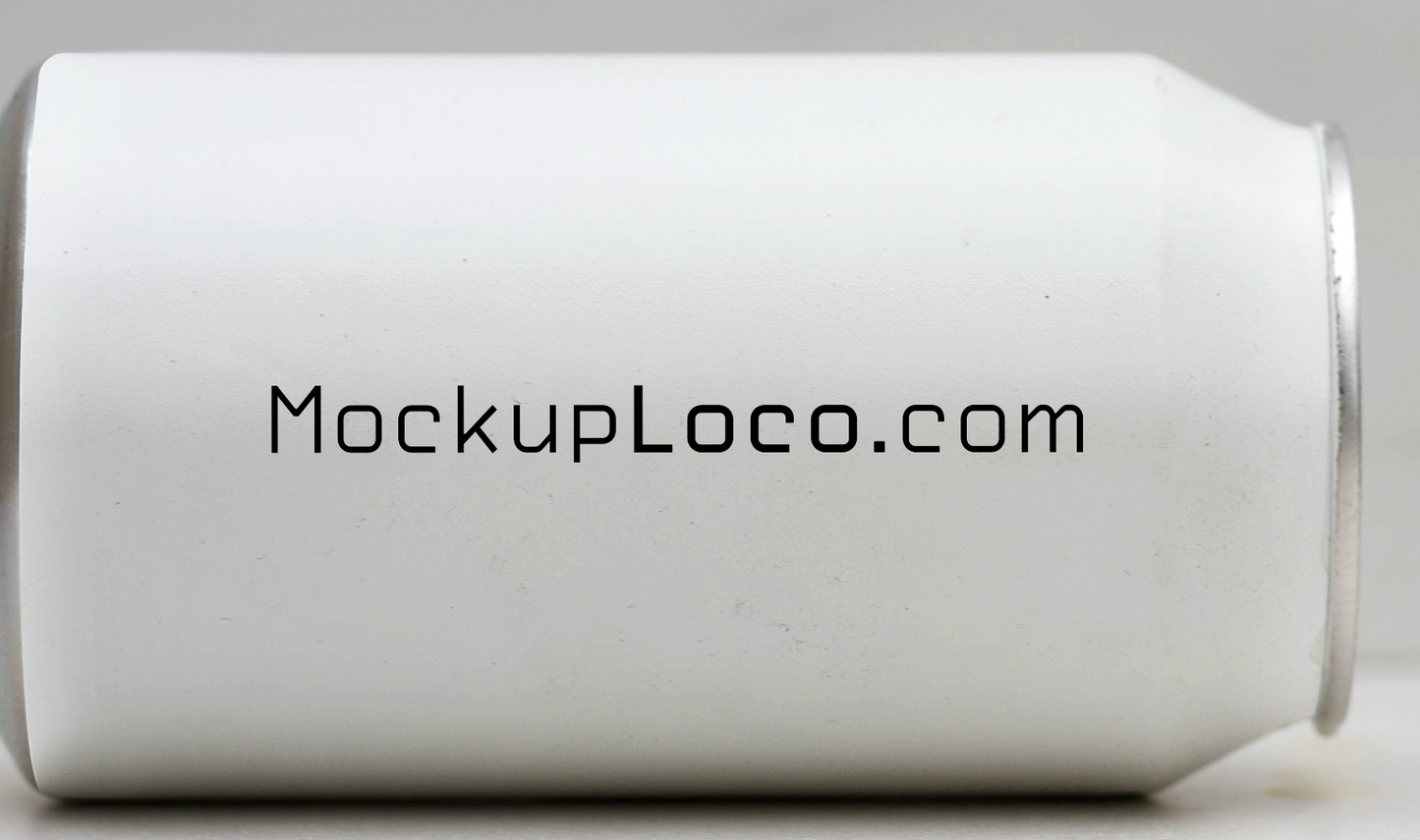 Minimalist White Can Mockup (One)