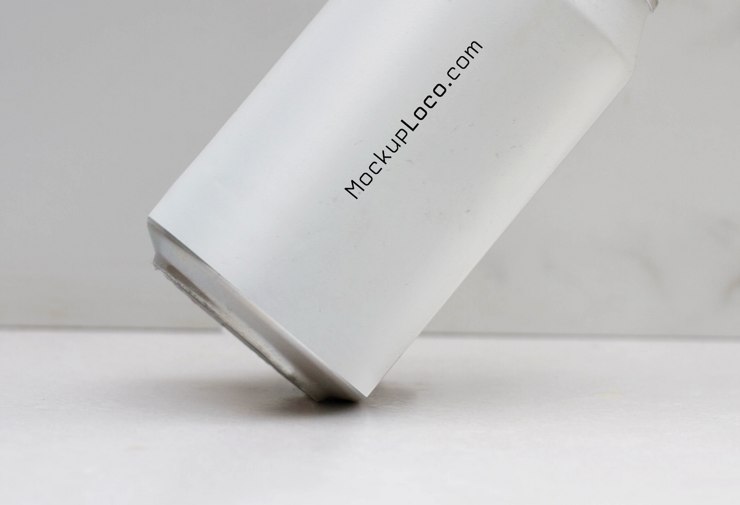Floating White Can Mockup – Minimal Scene with Realistic Shadows