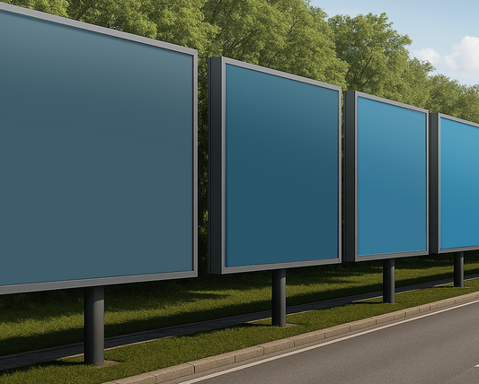 18 Editable Billboard Street Row Mockup