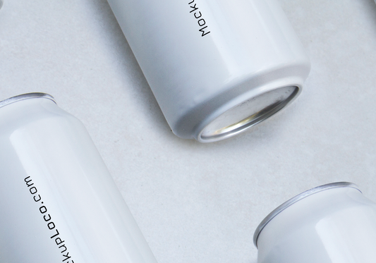 Minimalist White Can Mockup