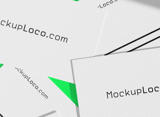 Business Card Mockup – Clean Layout with Dynamic Shadows