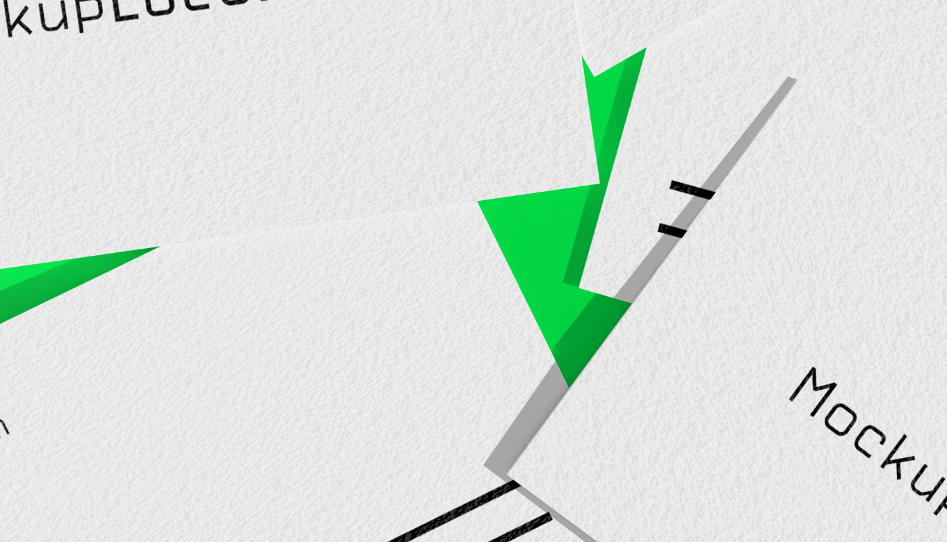 Business Card Mockup – Clean Layout with Dynamic Shadows