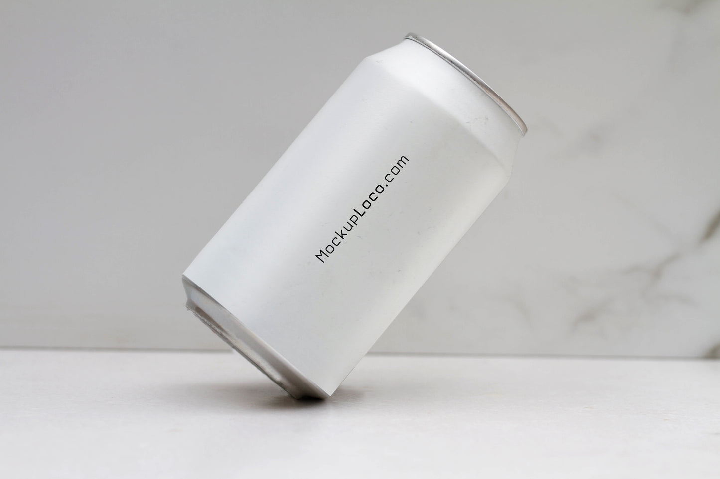 Floating White Can Mockup – Minimal Scene with Realistic Shadows