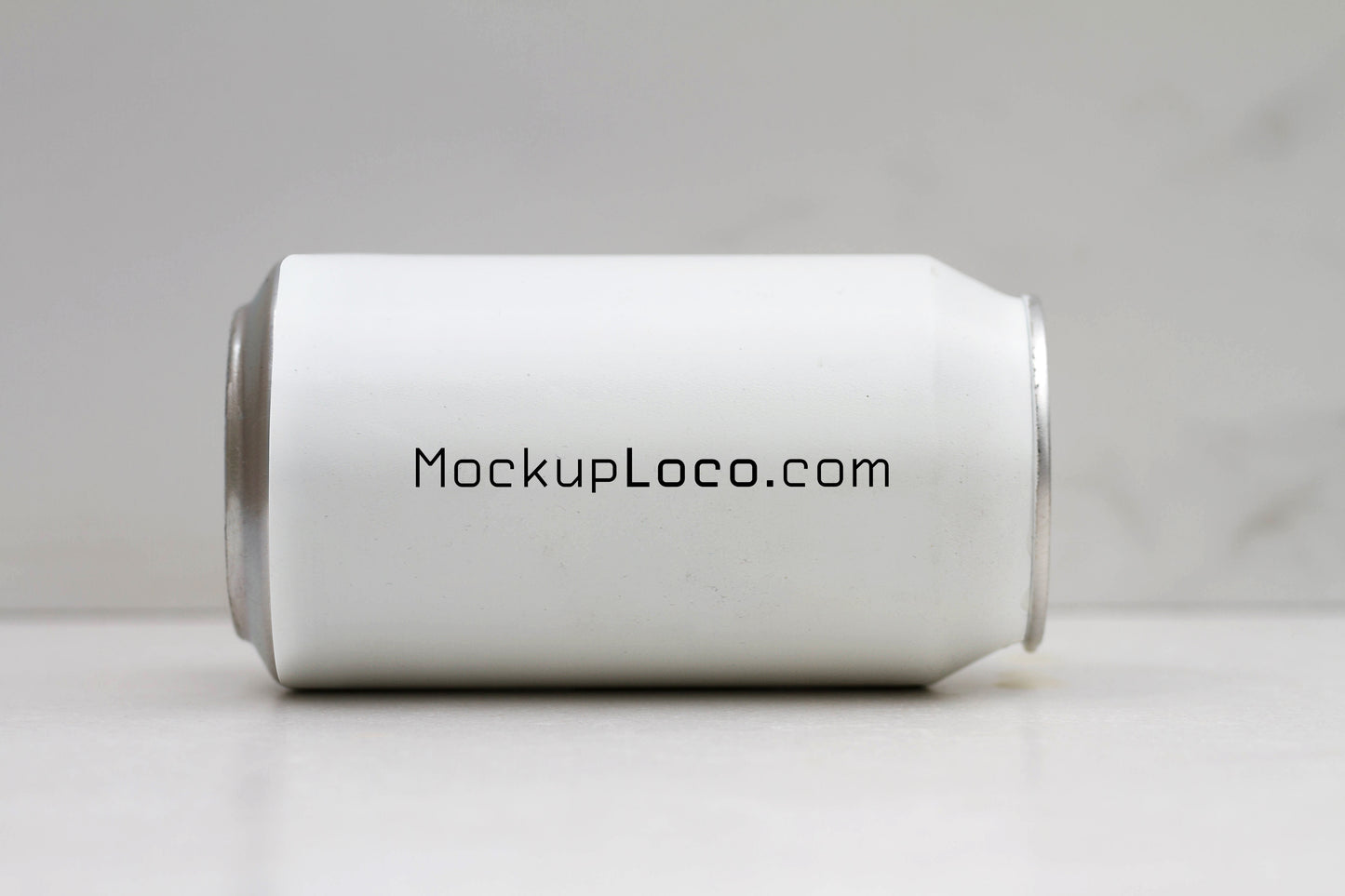 Minimalist White Can Mockup (One)