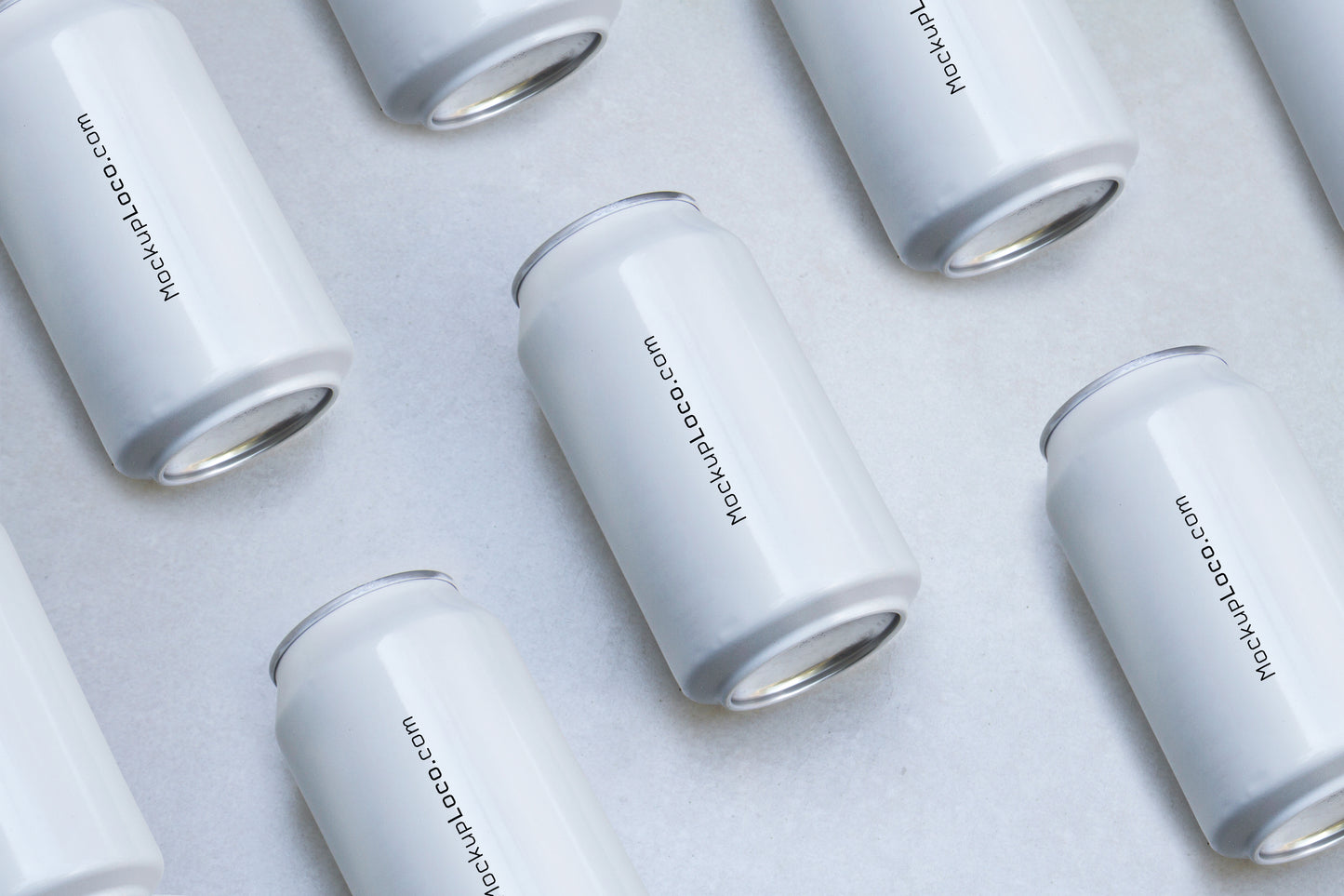Minimalist White Can Mockup