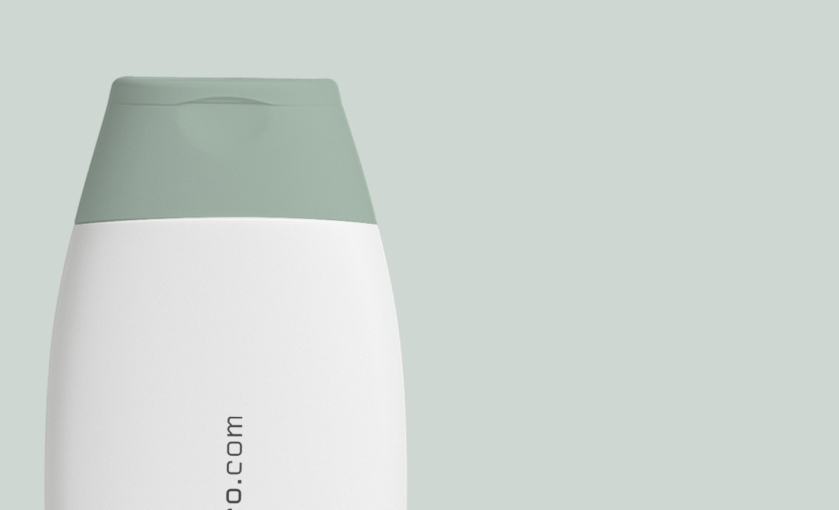 White Shampoo Bottle Mockup