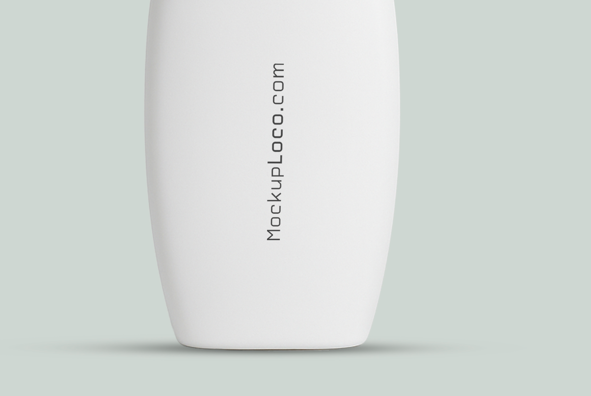 White Shampoo Bottle Mockup