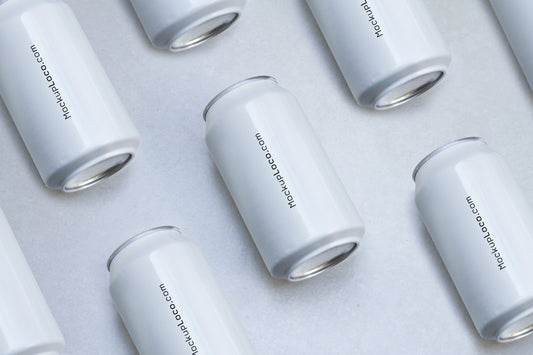 Minimalist White Can Mockup