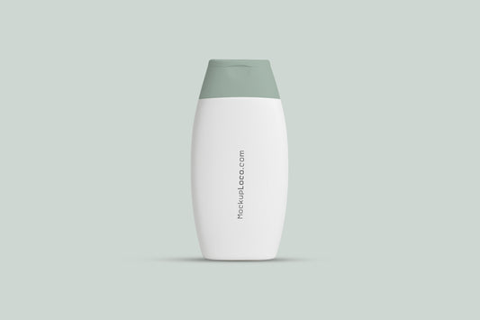 White Shampoo Bottle Mockup